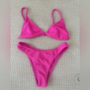 Pacsun pink scrunch bikini
